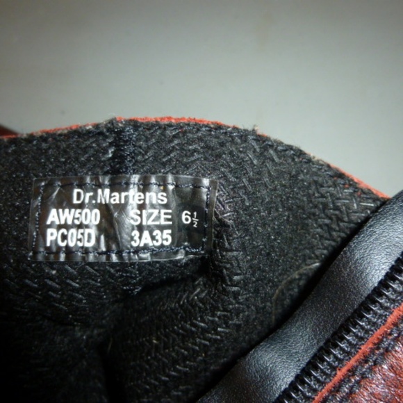Dr Martens Red Antiqued Finish Ankle Boots US 7.5 - Picture 6 of 8